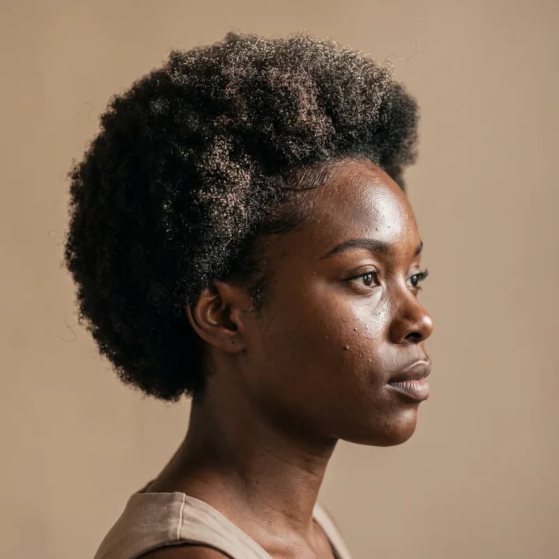 Natural Hair Cut styled at TF Loft Beauty in Gaithersburg, MD