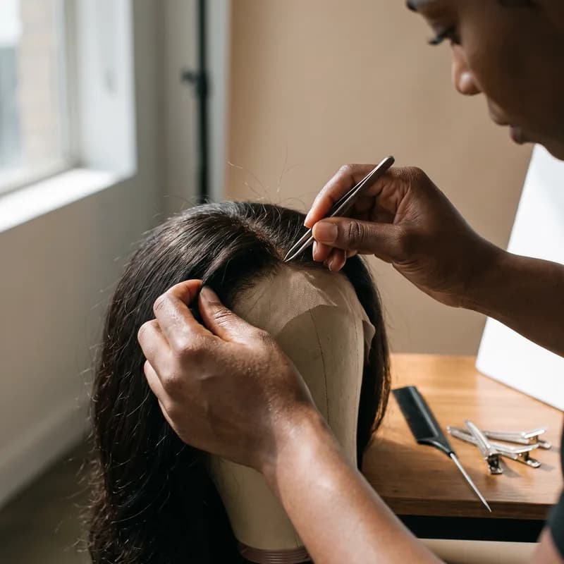 Wig Customization styled at TF Loft Beauty in Gaithersburg, MD