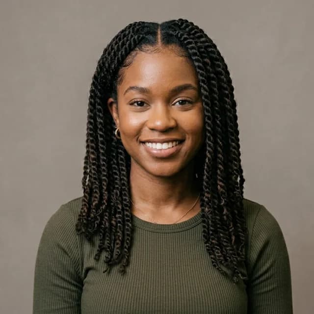 Natural hair styled at TF Loft Beauty studio in Gaithersburg, Maryland