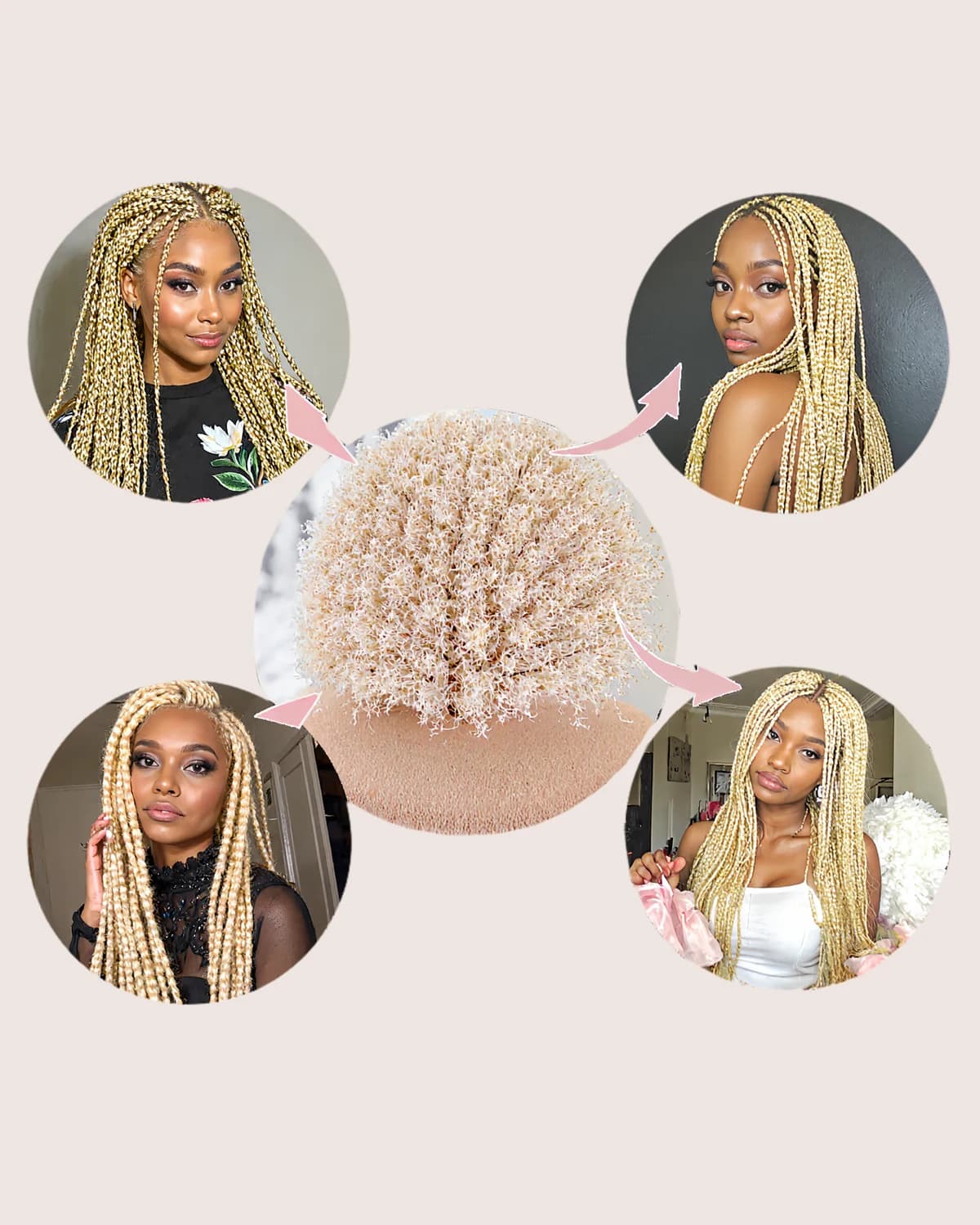 Transparent Full Lace Crochet Wig — view 2 of 3