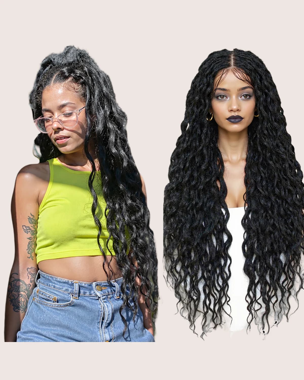 Wavy Goddess Faux Locs Wig — view 1 of 4