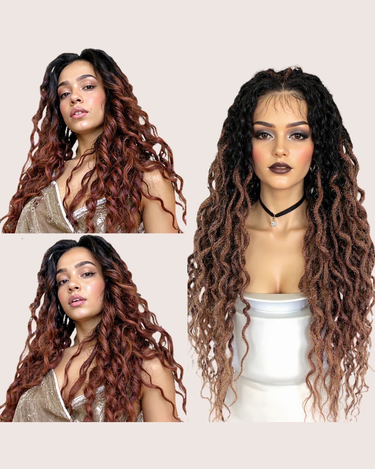 Wavy Goddess Faux Locs Wig — view 3 of 4