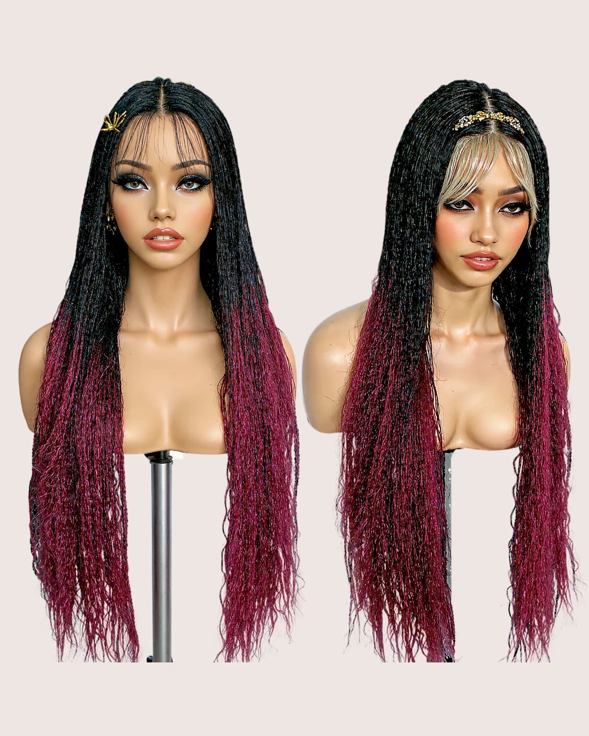 Bohemian Box Braid Wig, 32 Inch — view 1 of 4