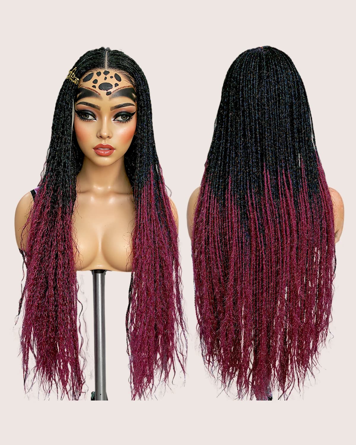 Bohemian Box Braid Wig, 32 Inch — view 2 of 4