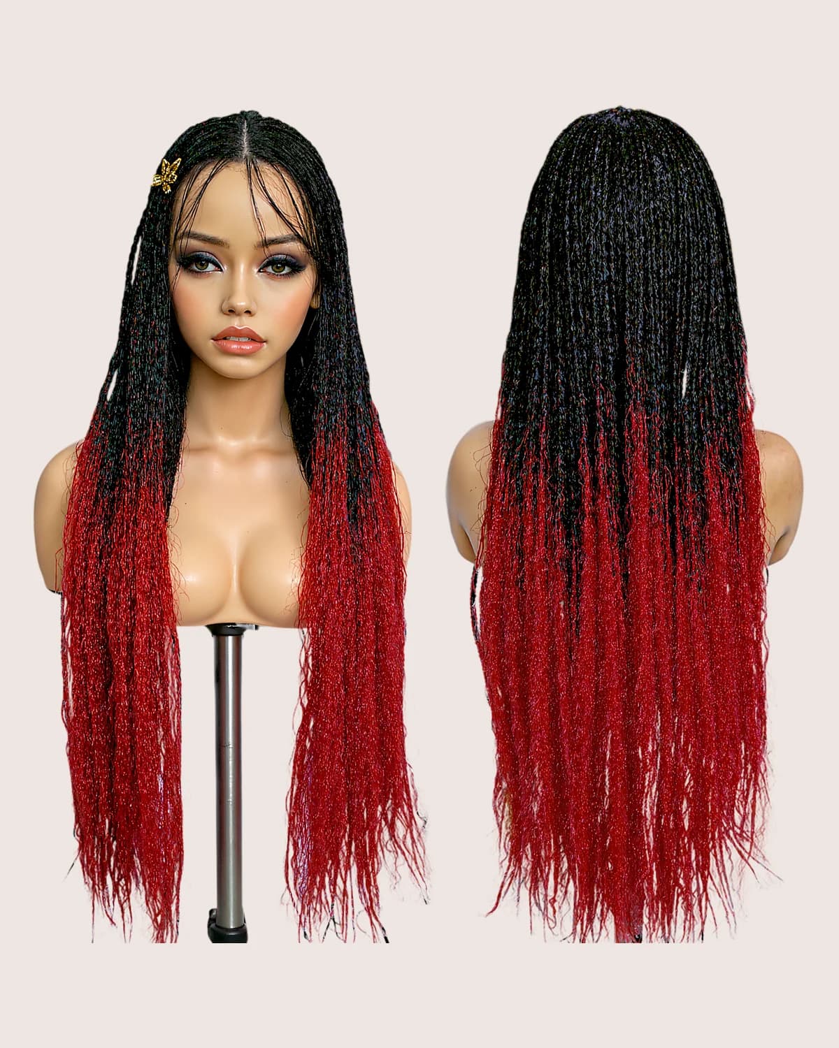 Bohemian Box Braid Wig, 32 Inch — view 3 of 4
