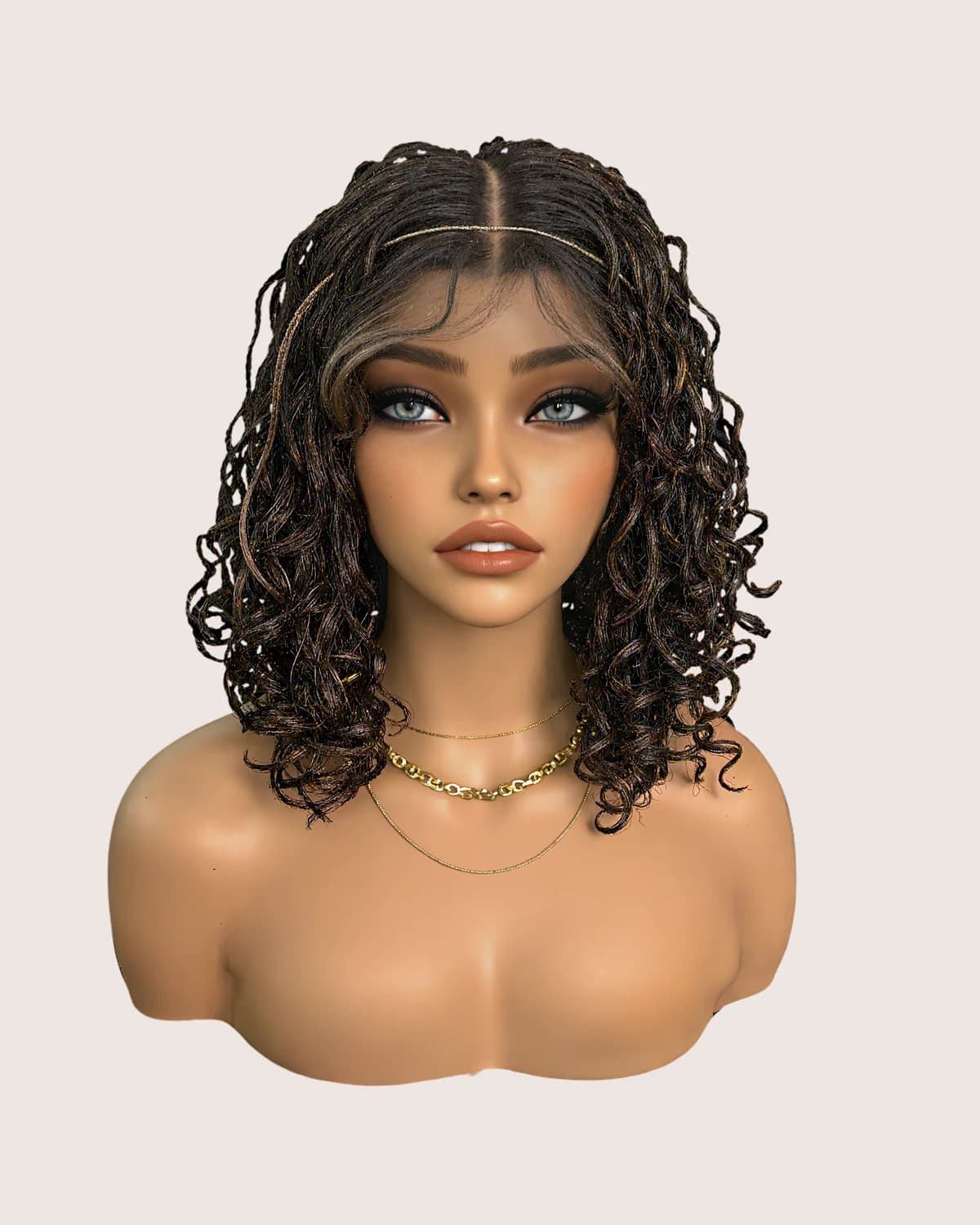 Short Goddess Box Braids Wig — view 2 of 4