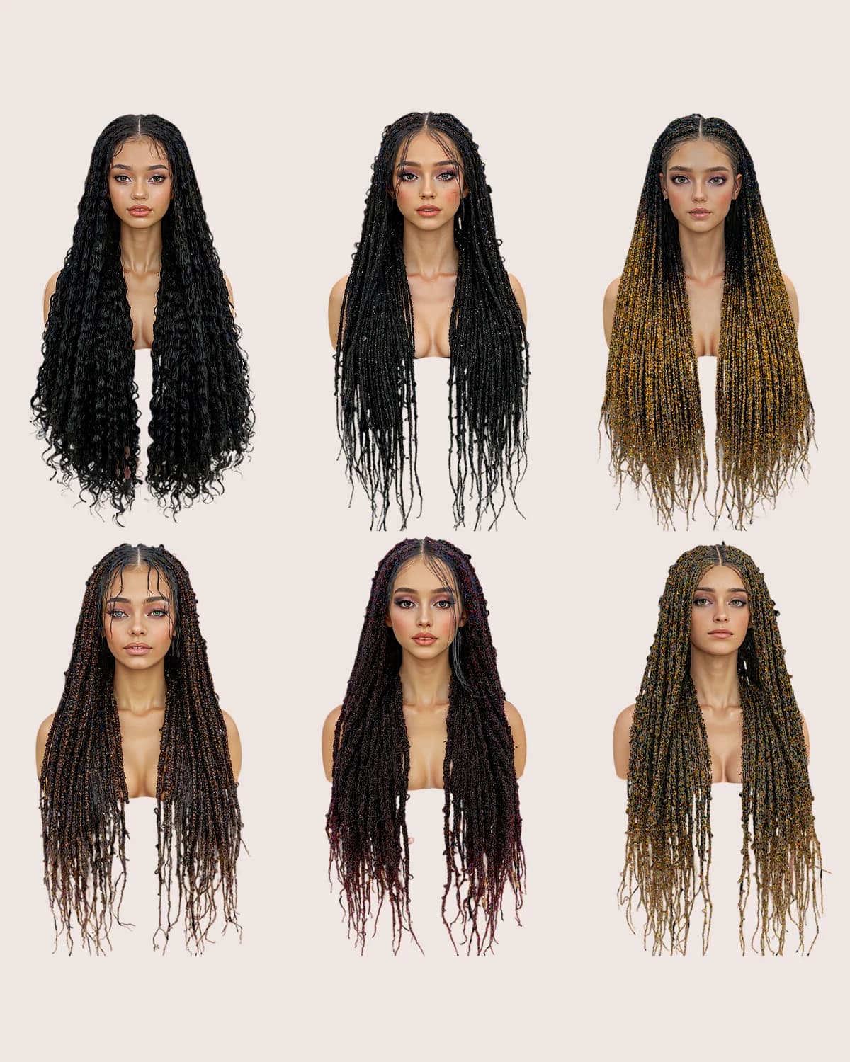 Knotless Box Braid Lace Front Wig — view 1 of 4