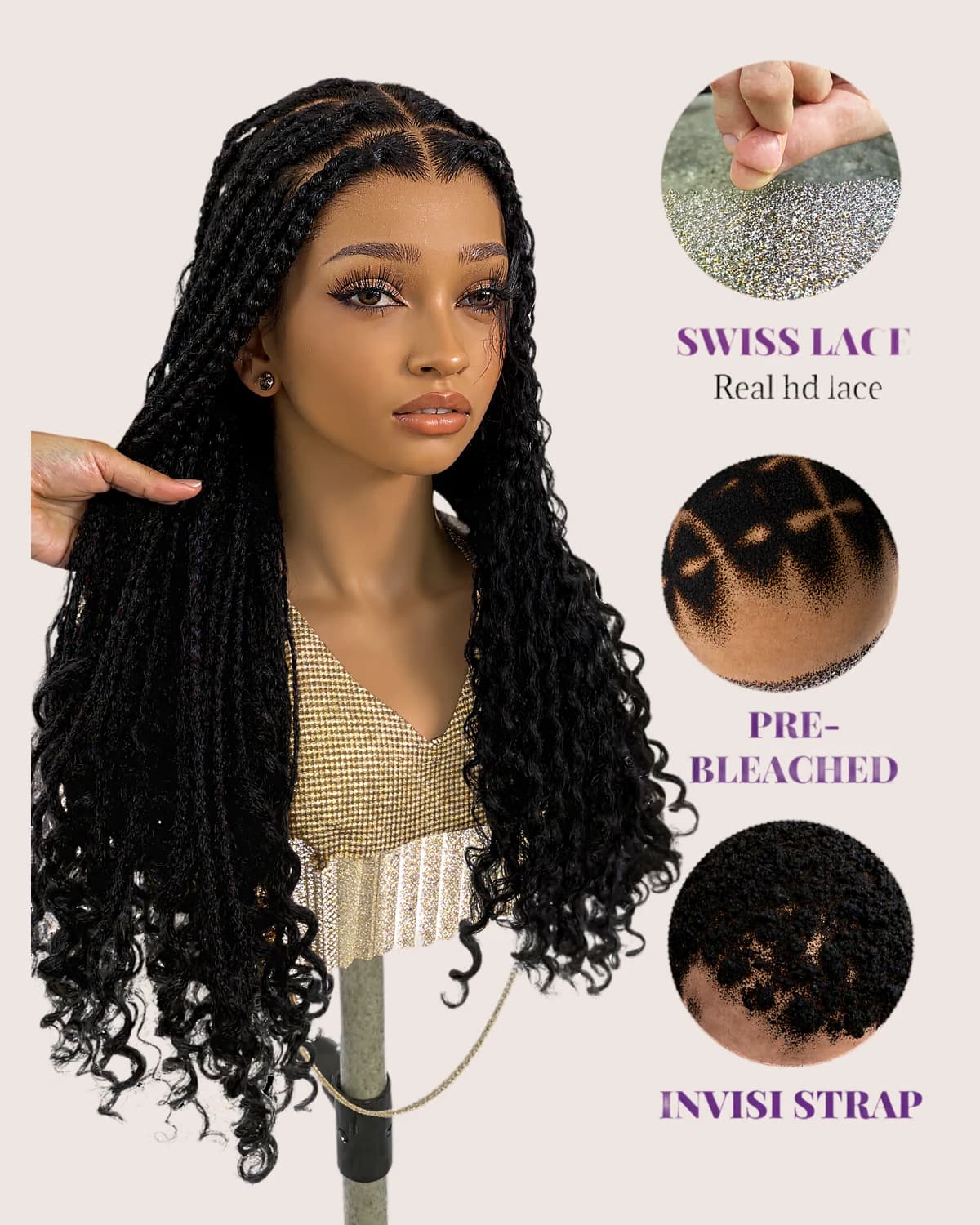 Boho Braided Full Lace Wig — view 2 of 4